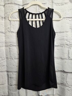 CALIA by Carrie Underwood Black Strappy Back Active Top Size Small